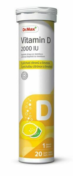 Dr. Max Vitamin D 2000 IU 20 šumivých tablet porovnat ceny