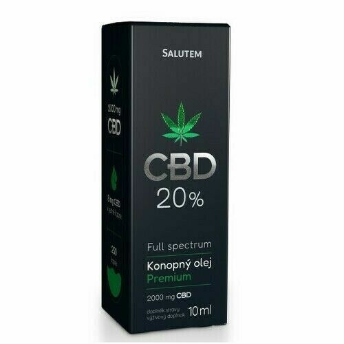 CBD 20 % konopný olej Premium 10ml Salutem porovnat ceny