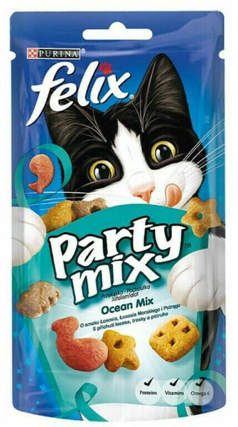 Felix Pamlsky pro kočky - Party mix - Ocean 60g porovnat ceny