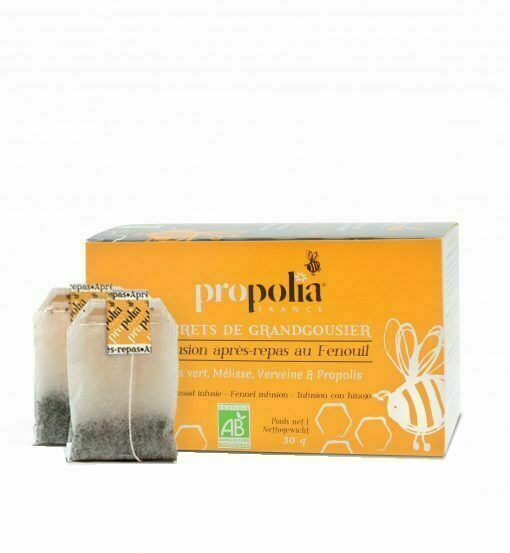 Propolia BIO bylinný čaj po jídle - Zelený anýz, citronový balzám, verbena a propolis 20 sáčků porovnat ceny