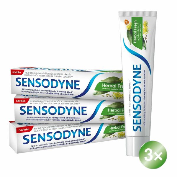 Sensodyne Herbal Fresh zubní pasta 75ml 3ks porovnat ceny