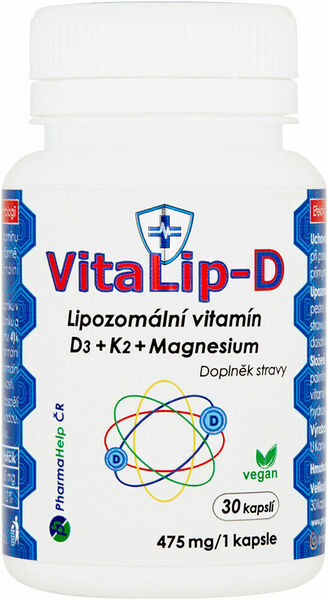 VitaLip-D - lipozomální vitamín D3+K2+Mg 30 kapslí porovnat ceny
