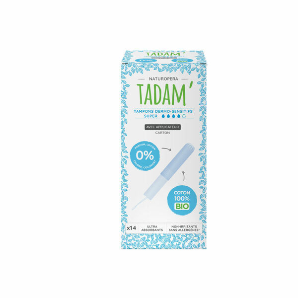 Tadam Dermo sensitivní tampony z BIO bavlny s aplikátorem super 16 ks porovnat ceny