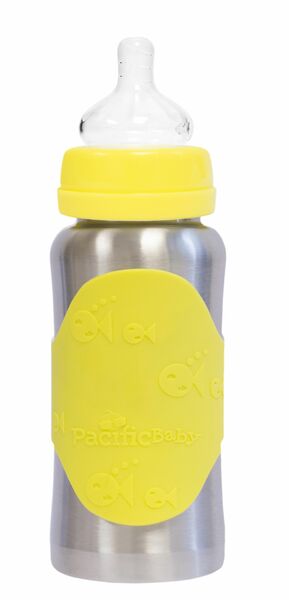 PACIFIC BABY GroGrow - Nerezová ekolahev - žlutá 300ml porovnat ceny