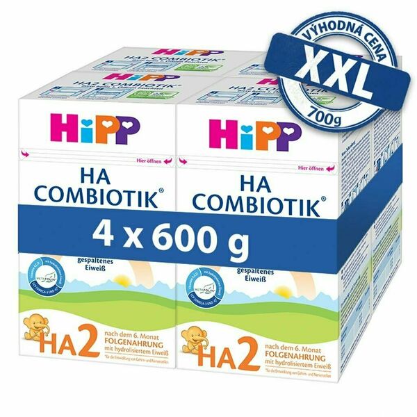HiPP Pokračovací kojenecká výživa HA 2 Combiotik® 4 x 600 g porovnat ceny