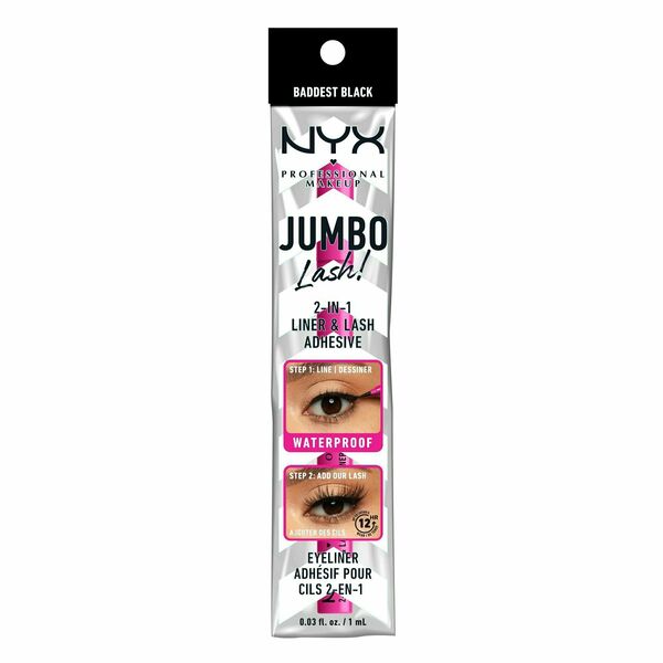 NYX Professional Makeup Jumbo Lash! 2in1 Liner & Lash Adhesive 01 Baddest Black 1 ml porovnat ceny