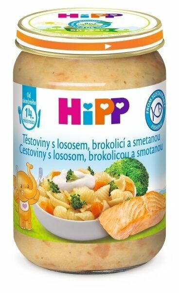 HiPP MENU BIO Těstoviny s lososem, brokolicí a smetanou 250g porovnat ceny
