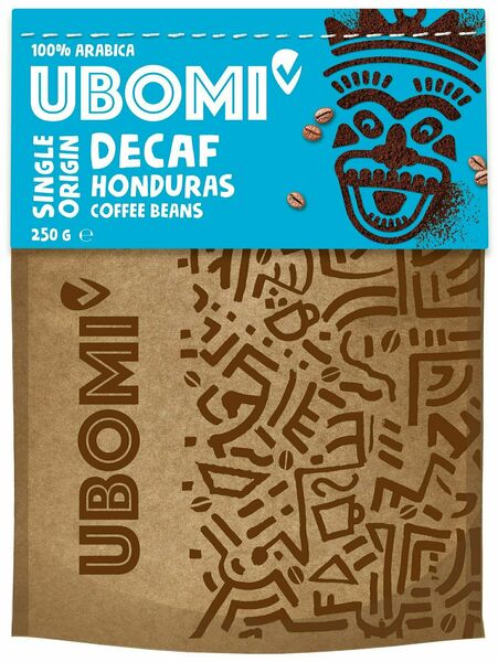 UBOMI Arabica Bezkofeinová zrnková káva CO2 250 g porovnat ceny