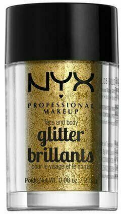 NYX Professional Makeup Face & Body Glitter třpytky na obličej i tělo - Gold 2.5 g porovnat ceny