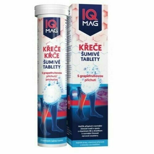 Iq Mag Křeče šumivé Tablety Grapefruit 20ks porovnat ceny