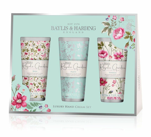 Baylis & Harding Sada krémů na ruce Rose, Poppy & Vanilla 3x50 g porovnat ceny