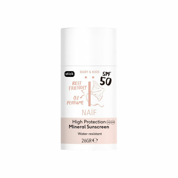 NAÏF Ochranná tyčinka na opalování SPF50 pro děti a miminka bez parfemace 26 g porovnání ceny