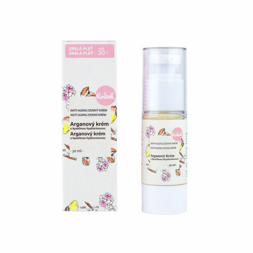 Kvitok Denní arganový krém pro zralou pleť 30+ BIO 30ml porovnat ceny