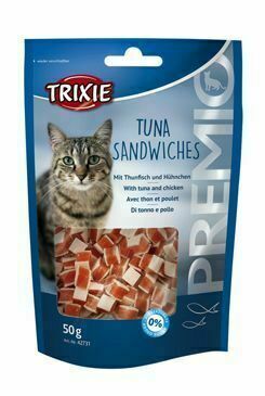 Trixie Premio Tuna Sandwiches Tuňák/kuřecí Kočka 50g porovnat ceny