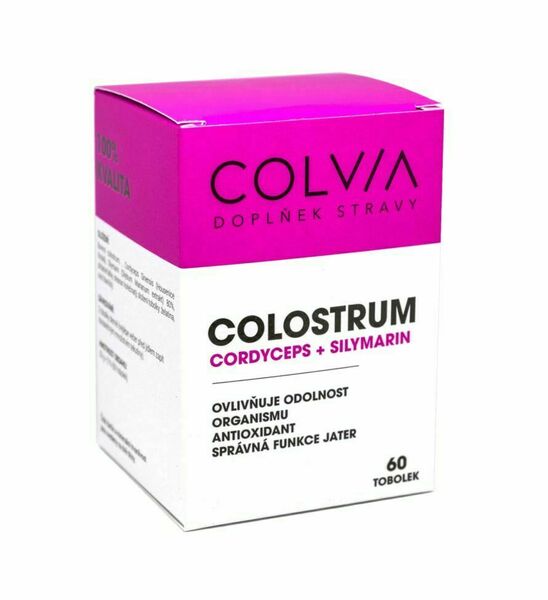 COLVIA Colostrum Cordyceps + Silymarin 60 tobolek porovnat ceny