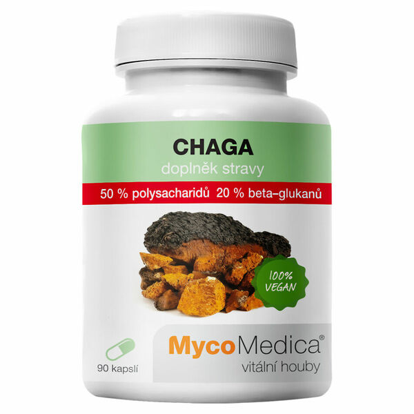 MYCOMEDICA Chaga 50% vegan 90 kapslí porovnat ceny