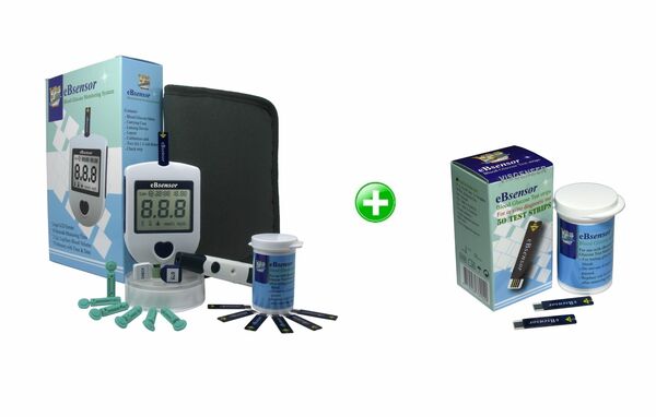 eBsensor  eBsenzor Set glukometr + 50 proužků porovnat ceny