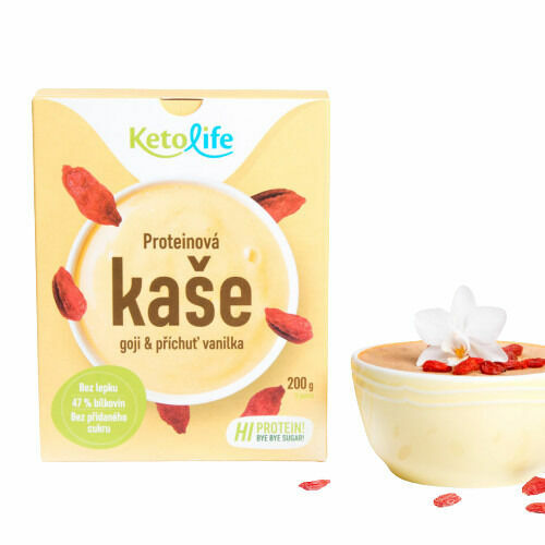 KetoDiet Proteinová kaše - Goji a příchuť vanilka, 5 porcí porovnat ceny