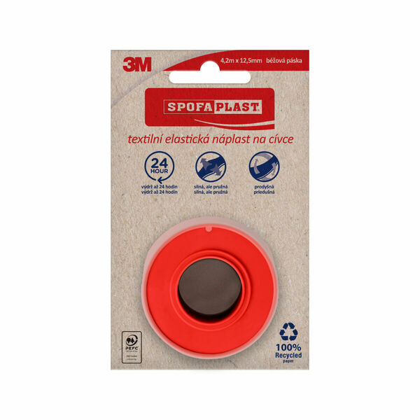 3M Spofaplast 131N náplast textilní elastická 4,2 m x 12,5 mm cívka béžová porovnat ceny