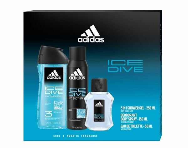 Adidas Ice Dive vánoční kazeta 3 ks porovnat ceny