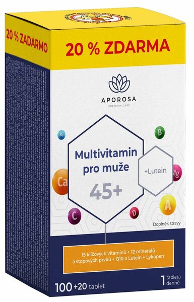 Aporosa Multivitamin pro muže 45+, 100+20 tablet porovnat ceny