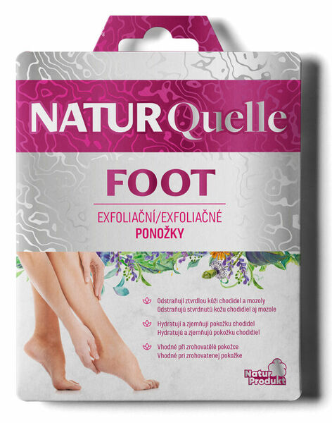 Naturquelle FOOT Exfoliační ponožky 2x20 ml porovnat ceny
