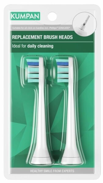 KUMPAN 019W Optimal Daily Clean Náhradní hlavice pro sonické kartáčky 2ks porovnat ceny