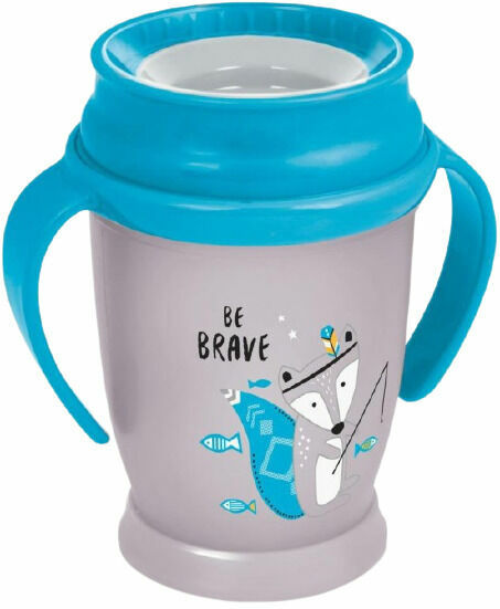 LOVI Hrníček s úchyty 360 JUNIOR, bez BPA, Indian summer modrý 250ml porovnat ceny