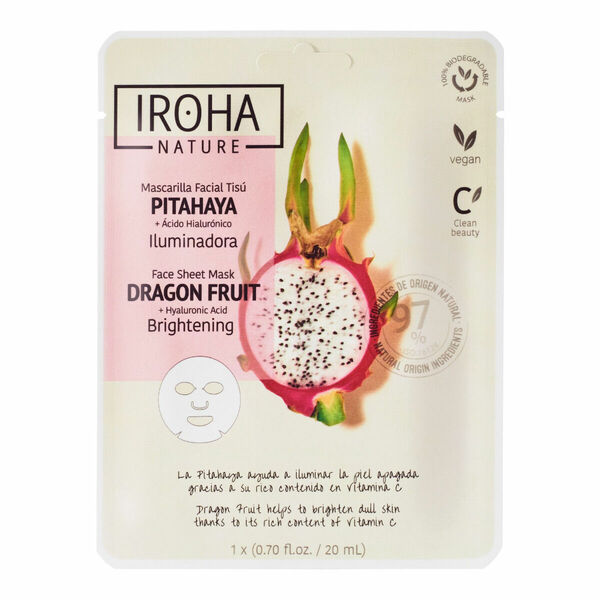 Iroha nature Rozjasňující maska na obličej Dračí ovoce 20 ml porovnat ceny