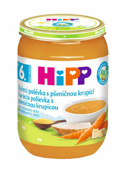 HIPP BIO Kuřecí polévka s pšeničnou krupicí 190g porovnat ceny
