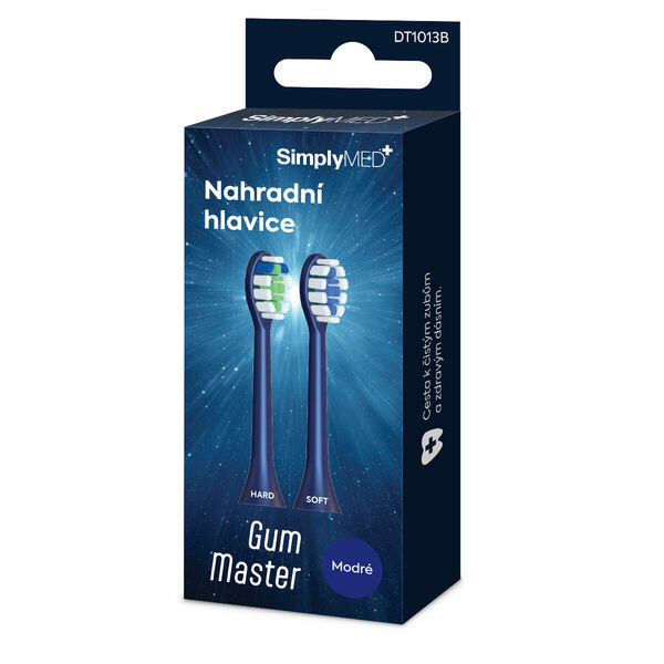 SimplyMed Gum Master náhradní hlavice ke kartačku DT1013B 2 ks modré porovnat ceny