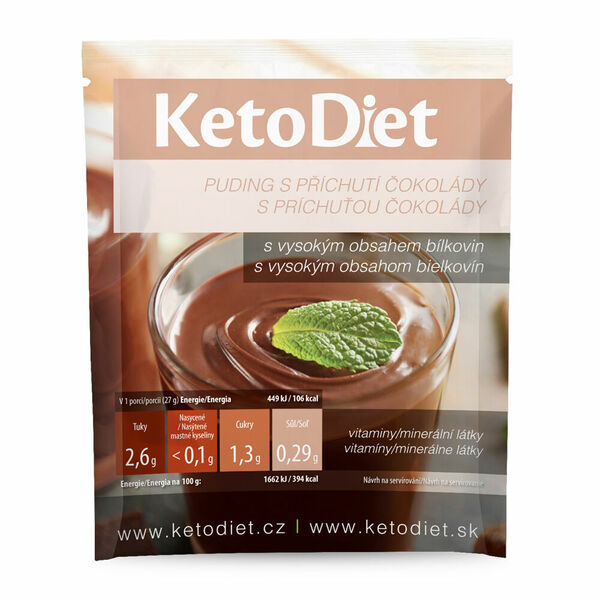 KETODIET Proteinový pudink s čokoládovou příchutí 7 porcí porovnat ceny