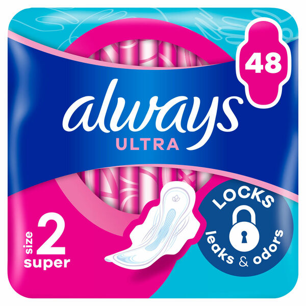 ALWAYS Ultra Super hygienické vložky (Vel. 2) s křidélky 48 ks porovnat ceny