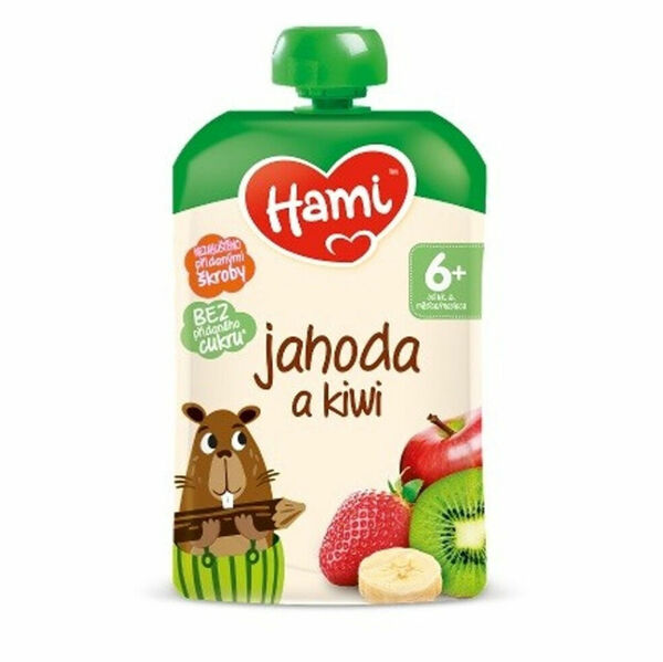 HAMI Kapsička jahoda a kiwi 6m+ 100 g x 6 kusů porovnat ceny