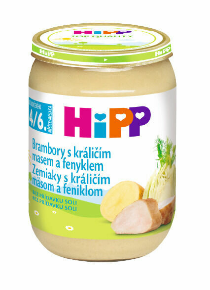 HIPP BABY Brambory s králičím masem a fenyklem 190g porovnat ceny