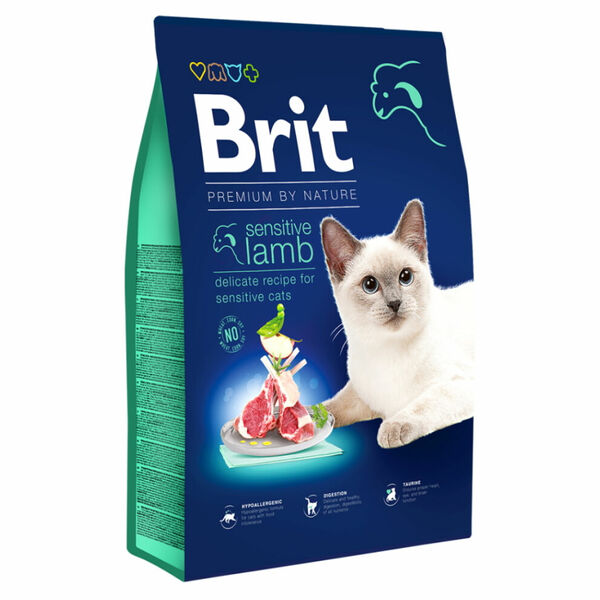 BRIT Premium by Nature Sensitive Lamb granule pro kočky 1 ks, Hmotnost balení: 8 kg porovnat ceny