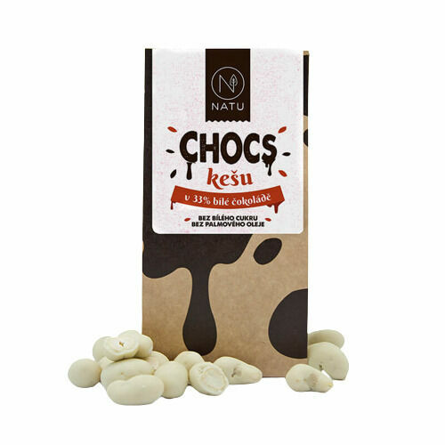 Natu CHOCS Mandle v 33% bílé čokoládě 200g porovnat ceny