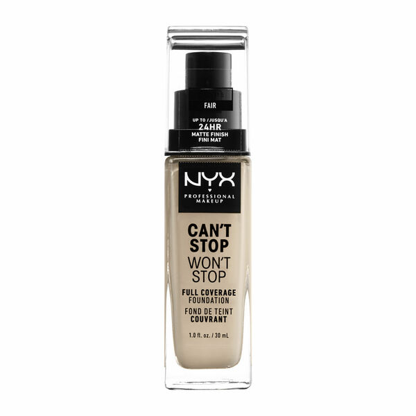 NYX Professional Makeup Can't Stop Won't Stop 24 hour Foundation vysoce krycí make-up - odstín 1.5 Fair 30ml porovnat ceny
