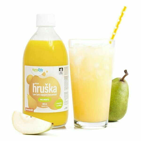KetoLife Low Carb sirup s Juvenilem – příchuť hruška (500 ml) porovnat ceny