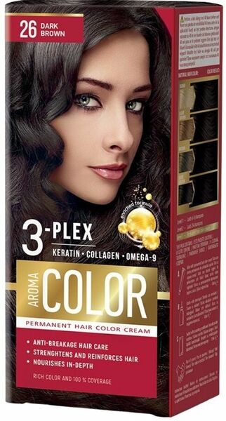 Aroma Color Barva na vlasy - tmavá hnědá č.26 porovnat ceny