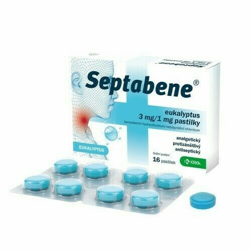 SEPTABENE EUKALYPTUS 3MG/1MG pastilka 16 porovnat ceny