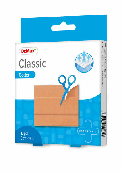 Dr.Max Classic Cotton 8 cm x 10 cm náplast 10 ks porovnat ceny