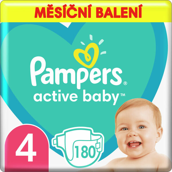 II. jakost Pampers Active Baby Monthy Box S4 180ks porovnat ceny