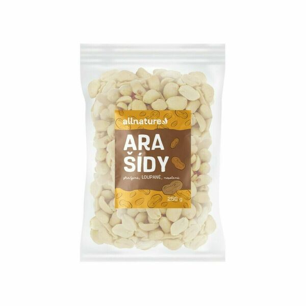 Allnature Arašídy pražené loupané nesolené 250g porovnat ceny