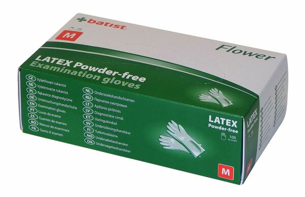 FLOWER Rukavice latexové nepudrové vel.M 100ks porovnat ceny