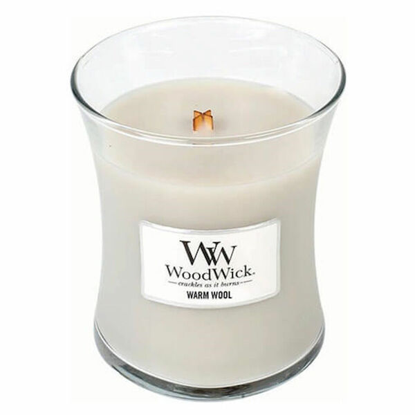 WOODWICK Vonná svíčka váza Warm Wool 85 g porovnat ceny