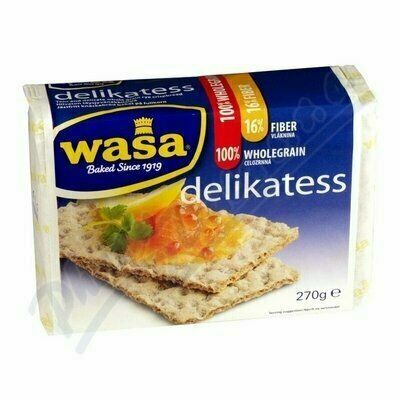 Wasa Delikatess celozrnné žitný křupavý chléb 270g porovnat ceny