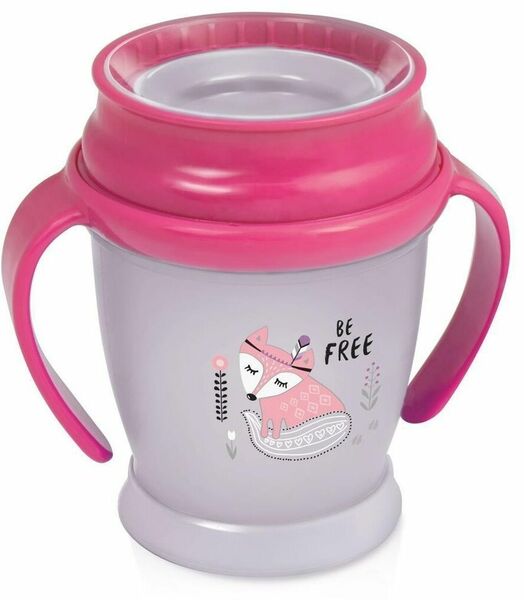LOVI Hrníček s úchyty 360 MINI bez BPA, Indian summer růžový 210ml porovnat ceny