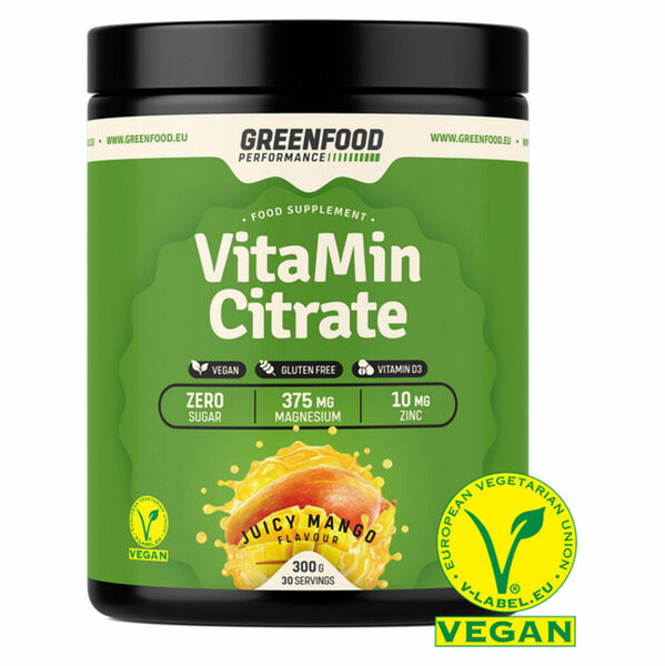 GREENFOOD NUTRITION Performance VitaMin citrate šťavnaté mango 300 g porovnat ceny