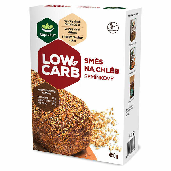 TOPNATUR Směs na chléb semínkový low carb 450 g porovnat ceny